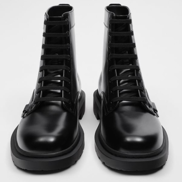 ZARA LACE-UP BOOTS - Picture 4 of 6